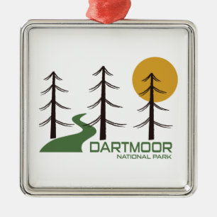Dartmoor National Park Trail Metal Tree Decoration
