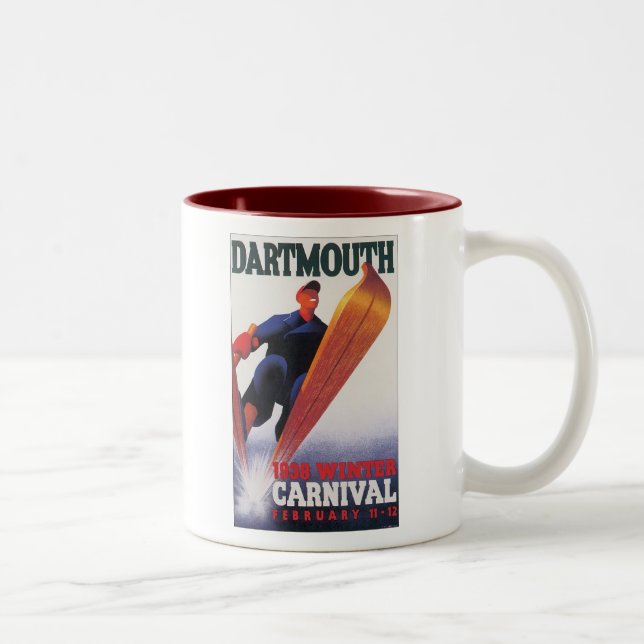 Dartmouth 1938 Winter Carnival Two-Tone Coffee Mug (Right)