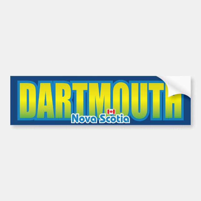 Dartmouth Bumper Sticker (Front)