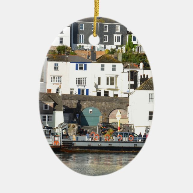 Dartmouth ferry. ceramic tree decoration (Front)