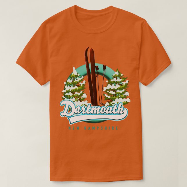 Dartmouth new hampshire ski T-Shirt (Design Front)