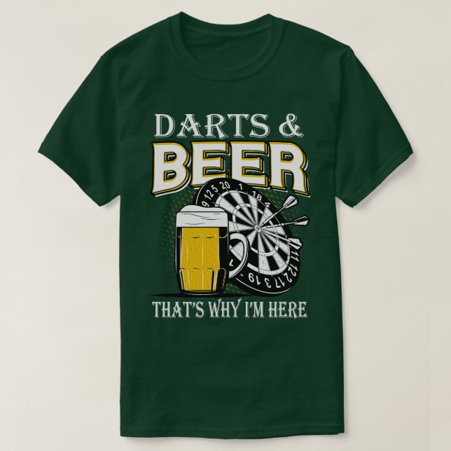 Darts and Beer T-Shirt (Design Front)