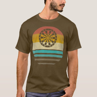 Darts Arrows Retro Vintage Sunset Old School T-Shirt