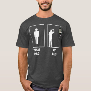 Darts Board Games Soft Tip Dart Player Dad T-Shirt