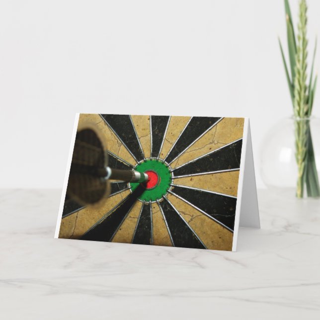 Darts Bullseye Card (Front)