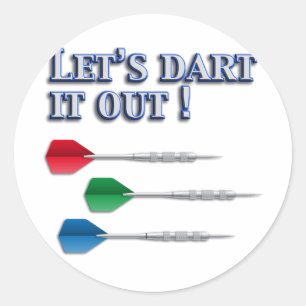 Darts Classic Round Sticker