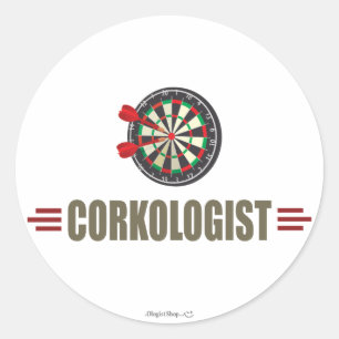 Darts Classic Round Sticker