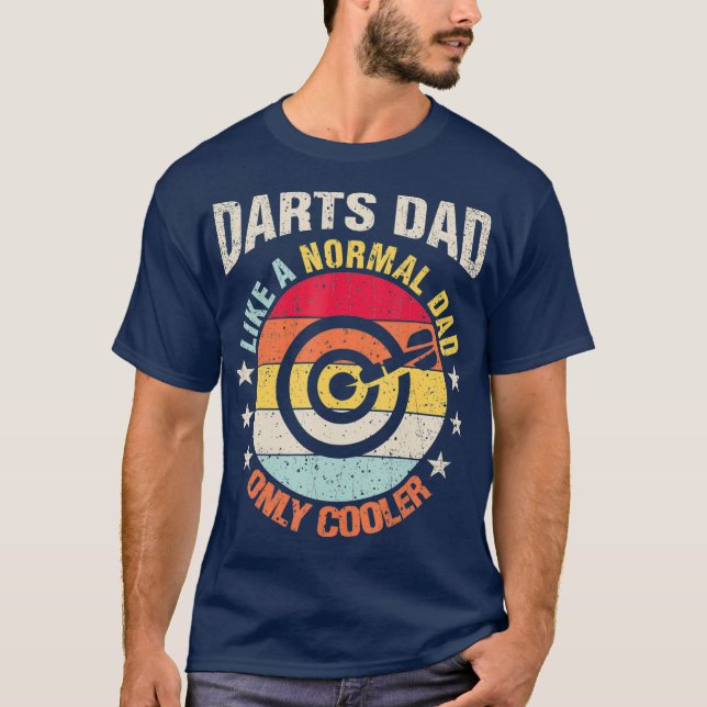 Darts Dad Like A Regular Father Gift For Him T-Shirt (Front)