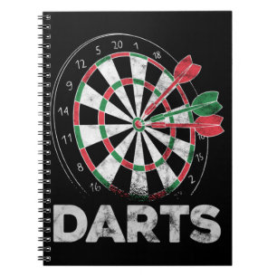 Darts Dartboard Bullseye Dart Player Notebook
