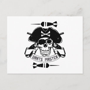 Darts - Darts Master Skull Postcard