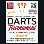 Darts Design, Darts Tournament Advertising Flyer<br><div class="desc">Darts Design,  Darts Tournament Advertising Flyers By The Business Card Store.</div>