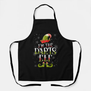 Darts Elf Christmas Apron