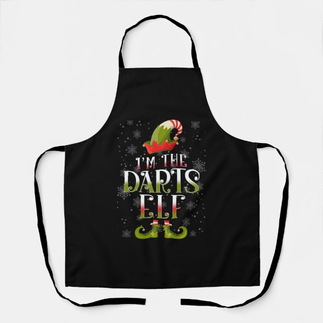 Darts Elf Christmas Apron (Front)