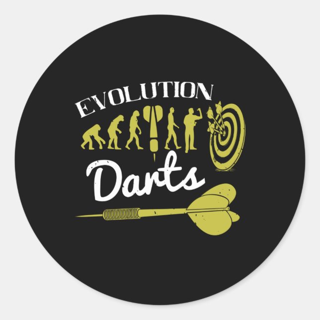 Darts - Evolution Darts Classic Round Sticker (Front)