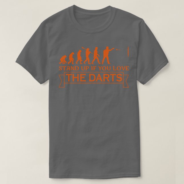 Darts Evolution Darts Player Gift T-Shirt (Design Front)