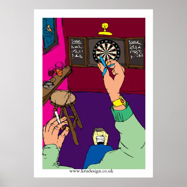 Darts Game Poster (Front)