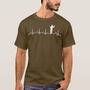Darts Heartbeat EKG Dart Player Lover Pulse EKG T-Shirt
