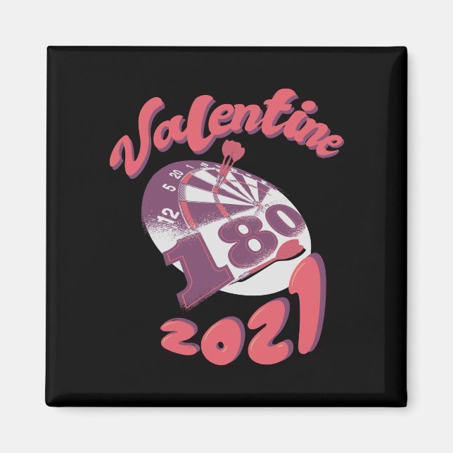 Darts is my Valentine 2021 Magnet (Front)