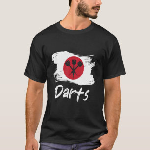 Darts Japanese Flag Dart Throwing Japan Country Da T-Shirt