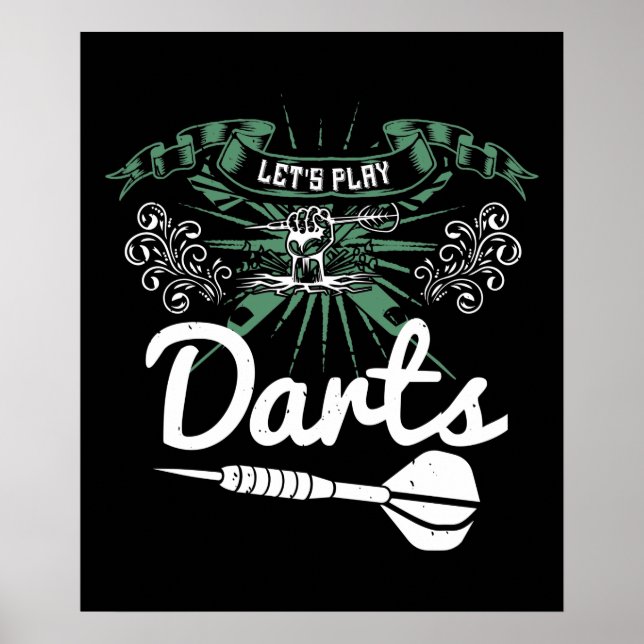 Darts - Let's Play Darts Poster (Front)