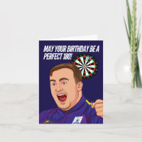 Darts- Luke The Nuke -Birthday Card