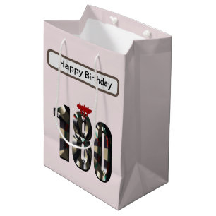 Darts Perfect Score 180, Birthday Medium Gift Bag