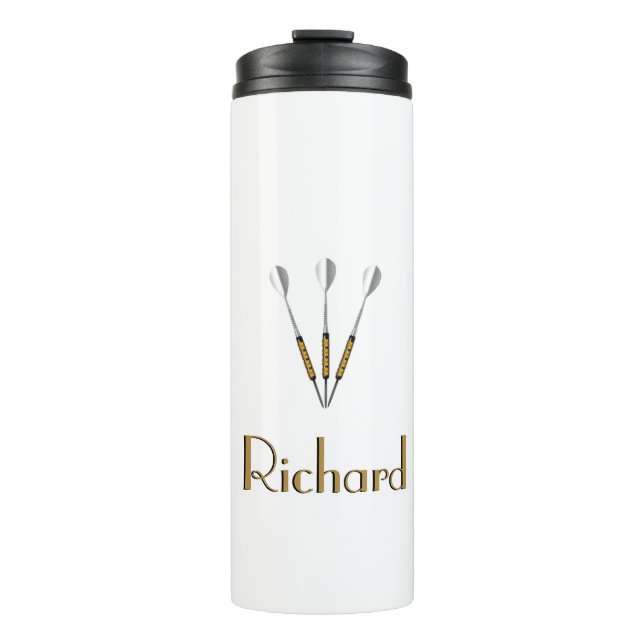 Darts Personalised / Monogram Thermal Tumbler (Front)
