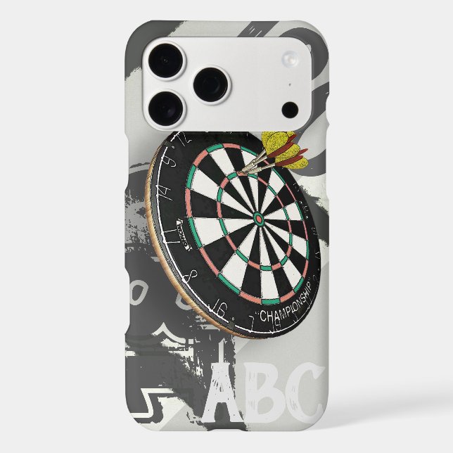 Darts Player Dartboard 180 Monogram (Back)
