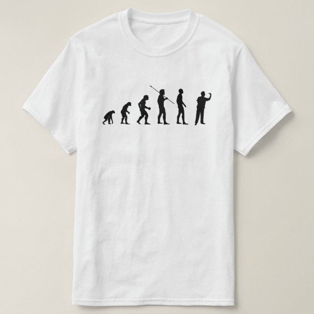 Darts Player Human Evolution Meme Bv T-Shirt (Design Front)