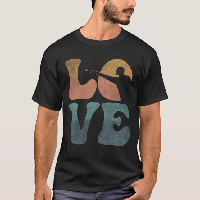 Darts Player LOVE funny T-Shirt (Front)