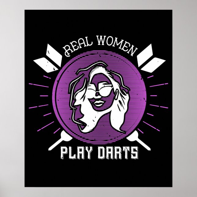 Darts - Real Women Play Darts Poster (Front)