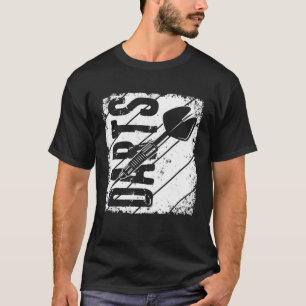 Darts Retro Vintage Sport Darts Bullseye Dartboard T-Shirt