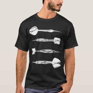 Darts Retro Vintage Sport Darts Bullseye Dartboard T-Shirt