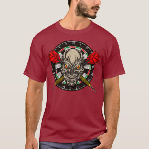 Darts Skull With Arrows And Dart Board Premium T-Shirt