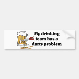 Darts Team Bumper Sticker