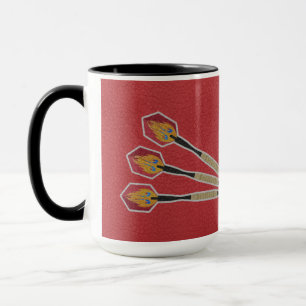 Darts Three darts on Custom background personalize Mug