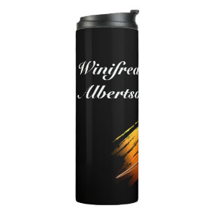 Darts - with Flaming Dart image - Personalise Thermal Tumbler