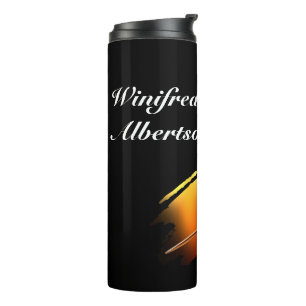 Darts - with Flaming Dart image - Personalize Thermal Tumbler