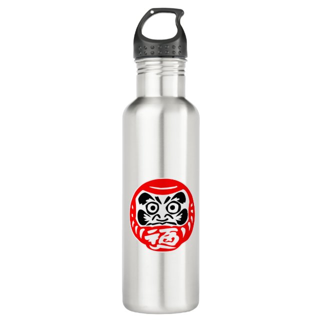 Daruma doll 710 ml water bottle (Front)