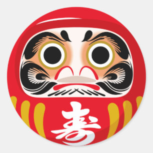 Daruma Doll Classic Round Sticker