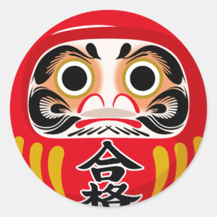 Daruma Doll Classic Round Sticker