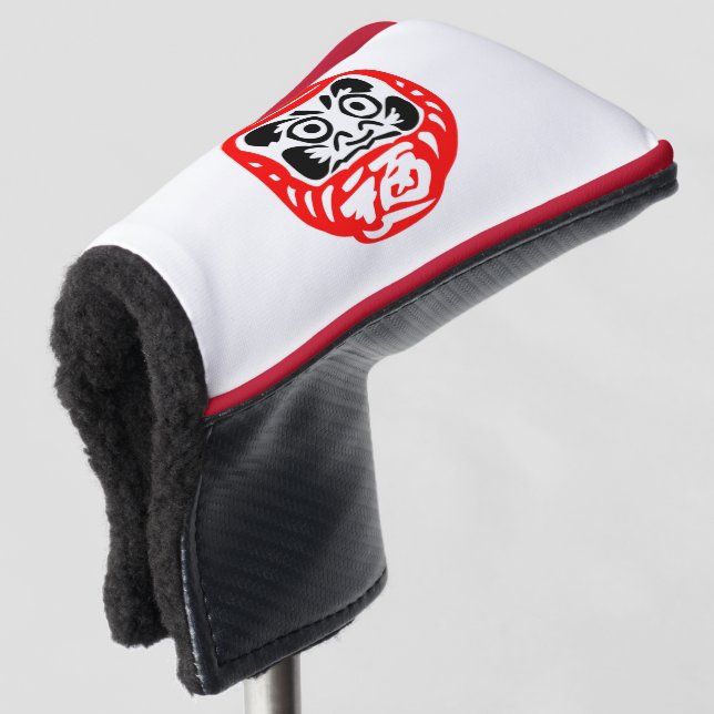 Daruma doll golf head cover (3/4 Front)