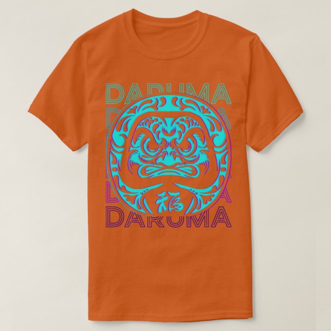 Daruma Doll Japanese Doll Retro Gift T-Shirt (Design Front)