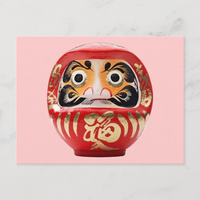 Daruma doll postcard (Front)