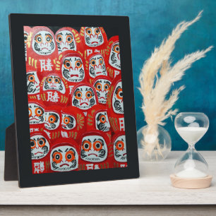 Daruma Dolls Painting by Alfred Fox Plaque