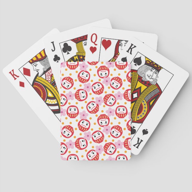 Daruma Playing Cards (Back)