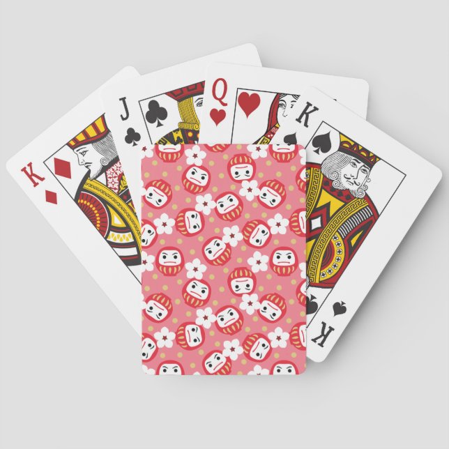 Daruma Playing Cards (Back)