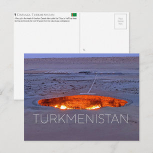 Darvaza, Turkmenistan Travel Postcard