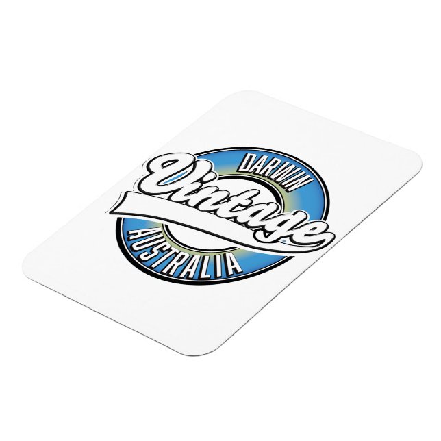 Darwin australia Vintage logo Magnet (Left Side)