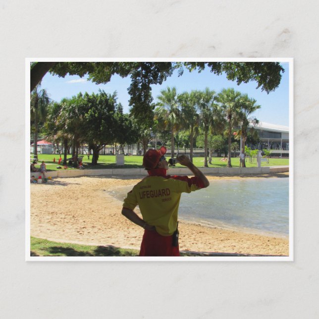 darwin beach lifeguard postcard (Front)